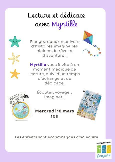 Lecture et dédicace avec Myrtilles