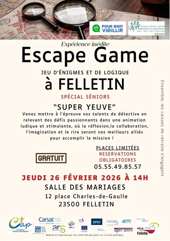 Escape Game 'Super Yeuve"