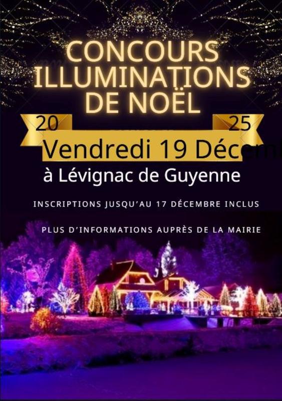 Concours illuminations de Noël de Lévignac de Guyenne