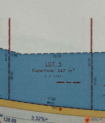 Terrain - 347 m²