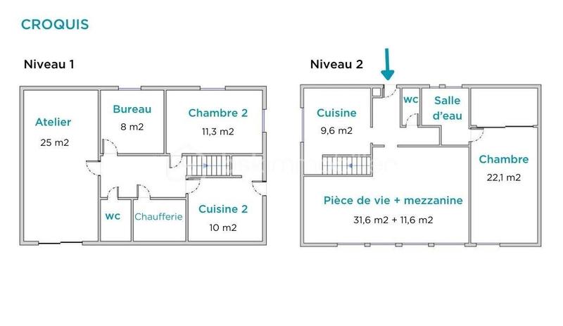 Maison - 123 m² - 4 pièces