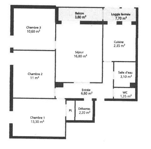 Appartement - 78 m² - 4 pièces