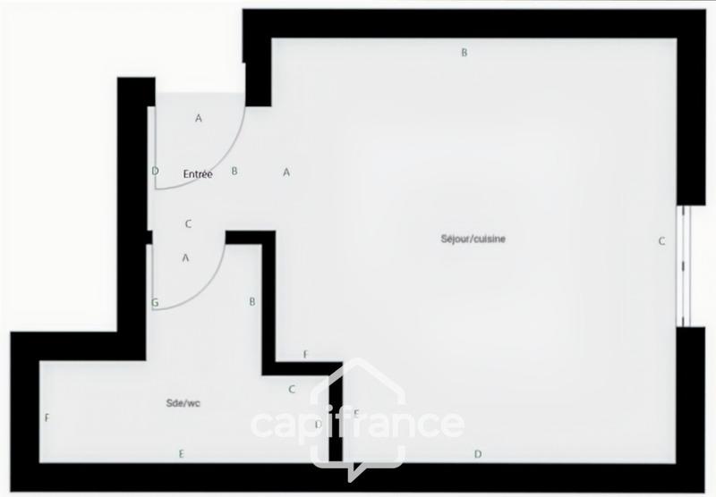 Appartement - 16 m² - 1 pièce