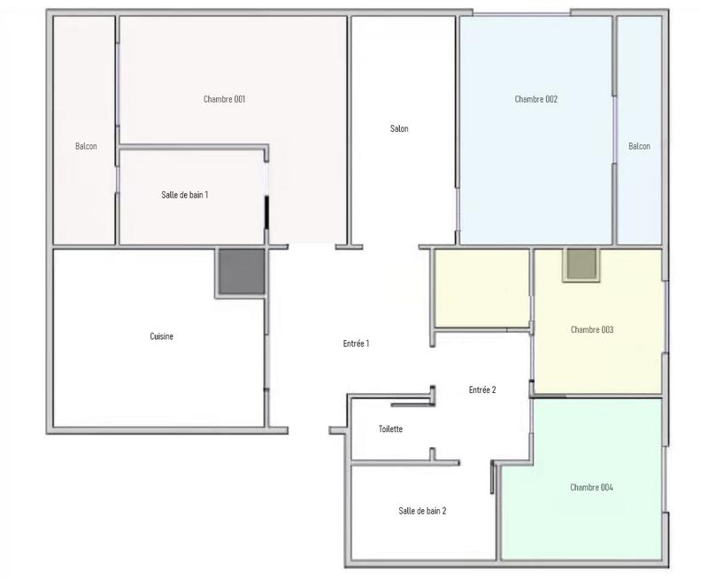 Appartement - 94 m² - 5 pièces