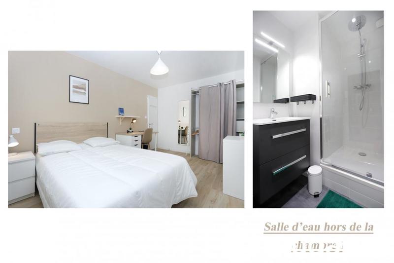 Chambre - 12 m² - 1 pièce