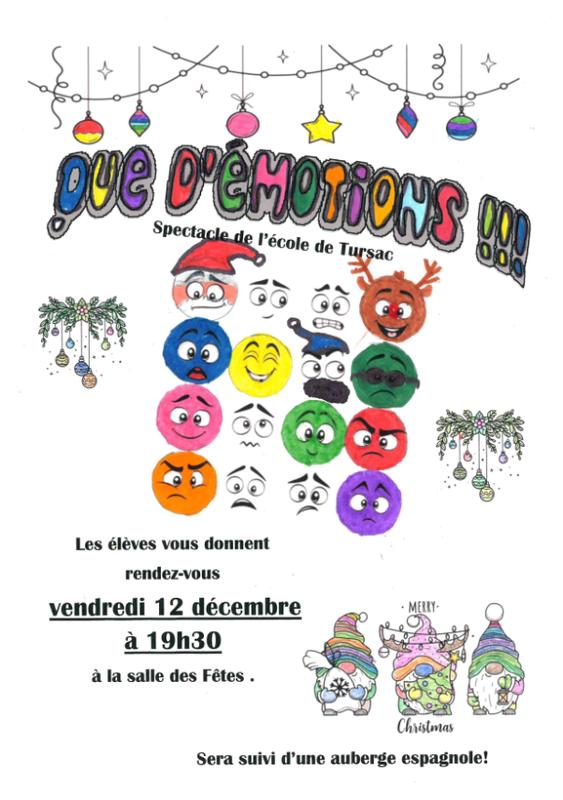 Spectacle des enfants de l'école de Tursac