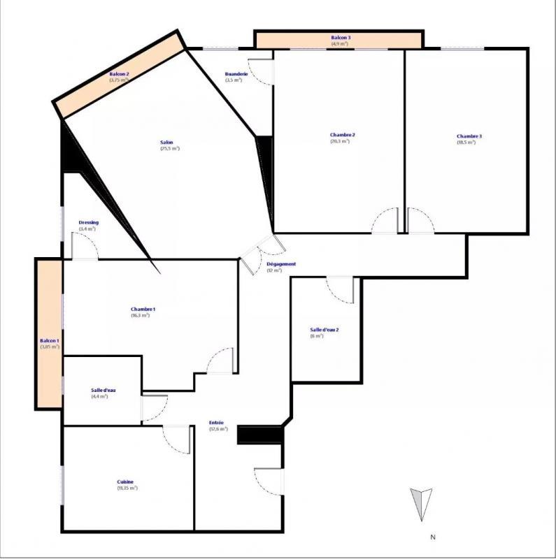 Appartement - 134 m² - 4 pièces