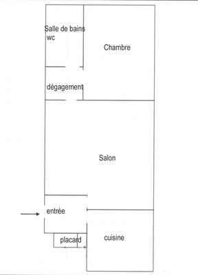 Appartement - 52 m² - 2 pièces