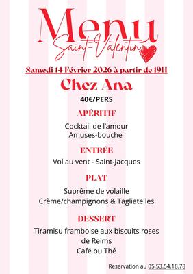 La Saint Valentin Chez Ana