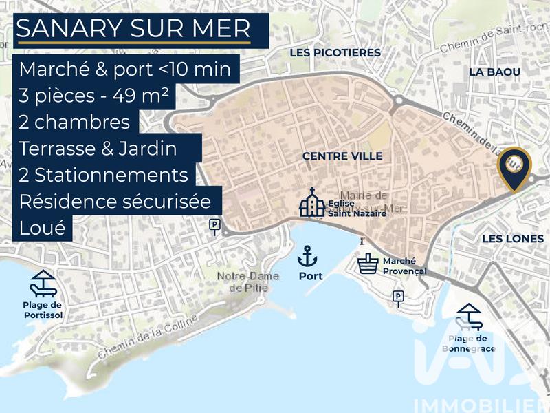 Appartement - 49 m² - 3 pièces