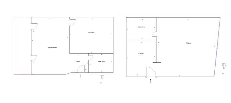 Appartement - 56 m² - 2 pièces