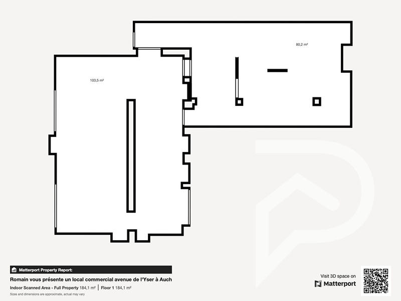 Local commercial - 185 m² - 3 pièces