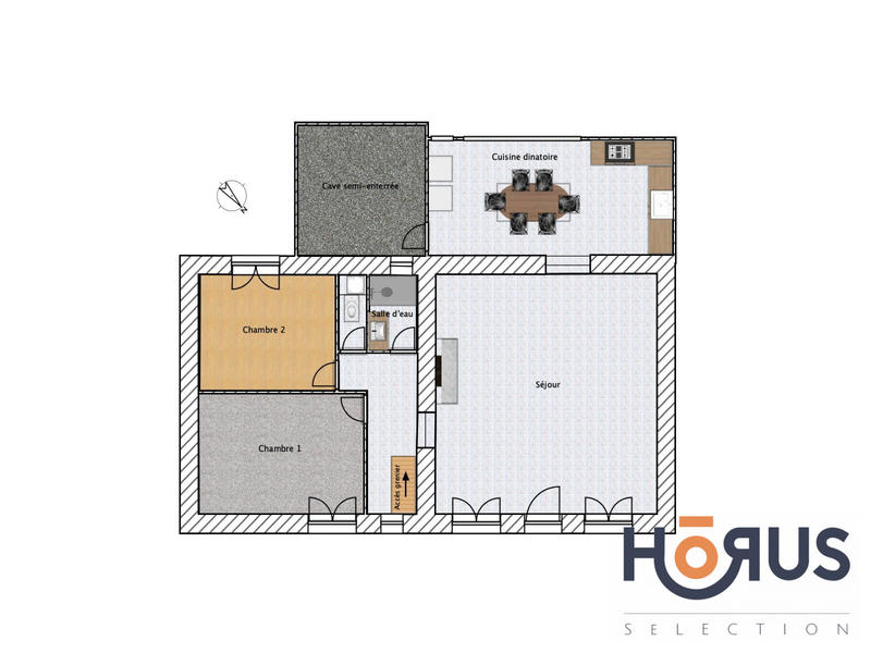 Viager - Maison - 91 m² - 3 pièces