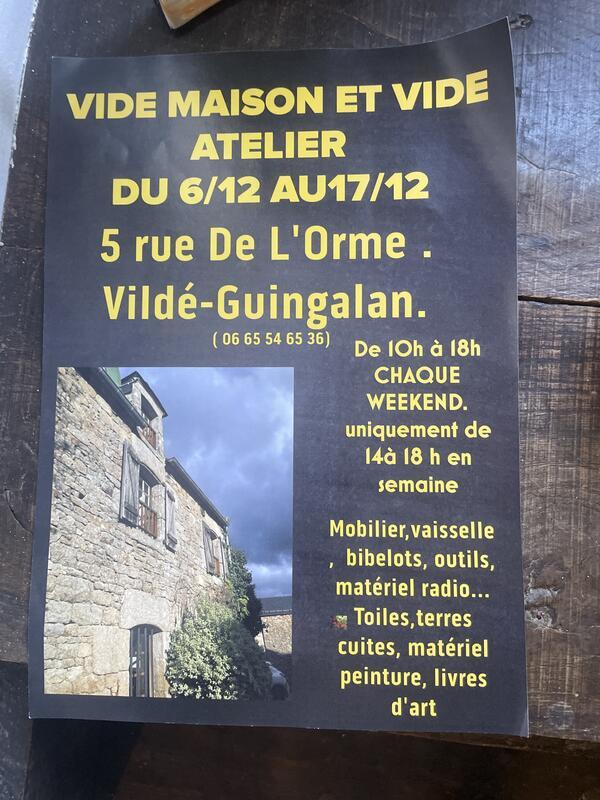 Vide maison - vide atelier