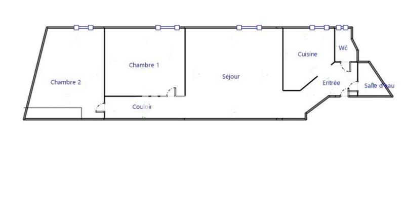 Appartement - 57 m² - 3 pièces