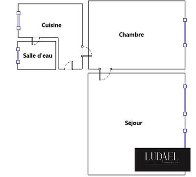 Appartement - 28 m² - 2 pièces