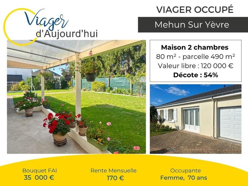 Viager - Maison - 80 m² - 4 pièces