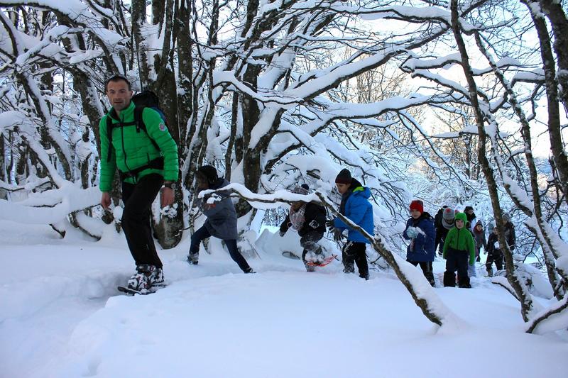 Randonnée de découverte en raquettes à neige