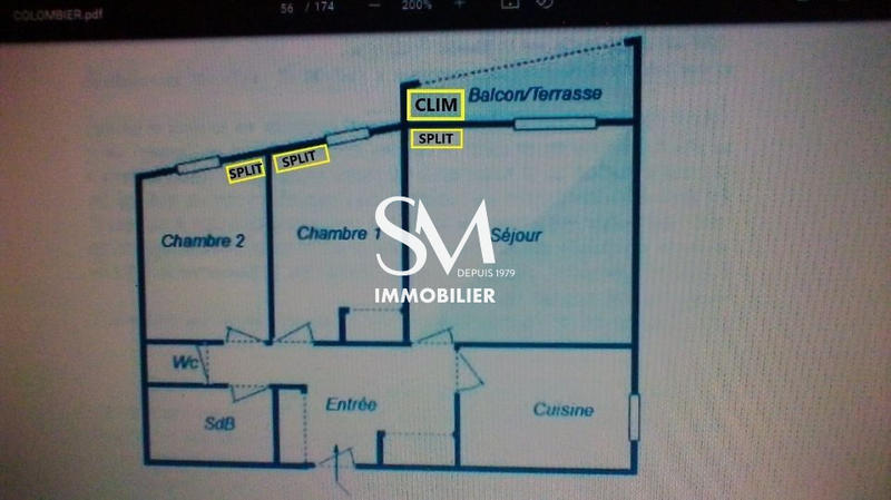 Appartement - 65 m² - 3 pièces