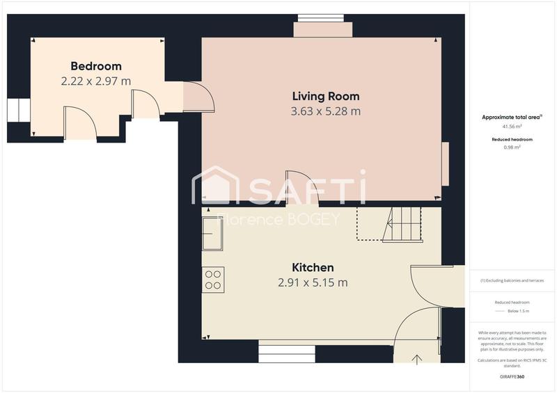 Maison - 45 m² - 3 pièces