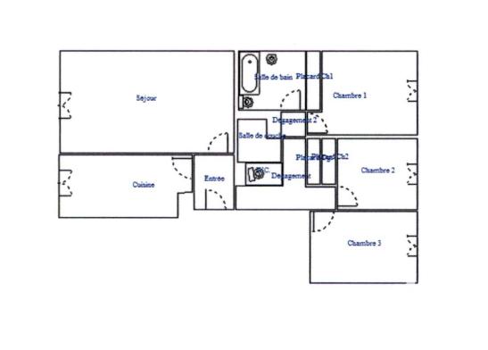 Appartement - 100 m² - 5 pièces
