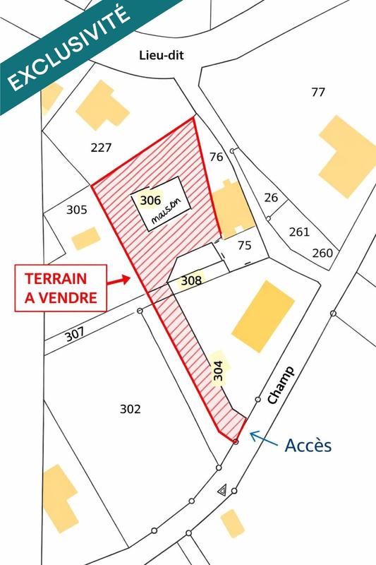 Terrain - 1 000 m²