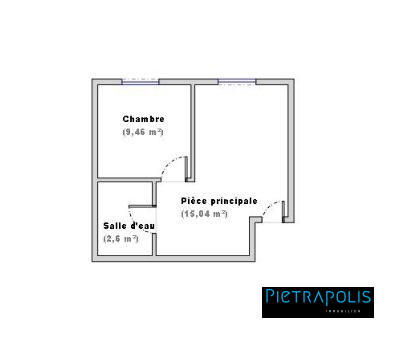 Appartement - 27 m² - 2 pièces