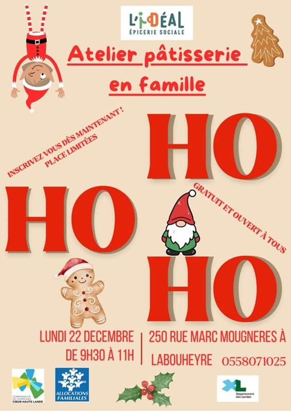 Atelier pâtisserie en famille