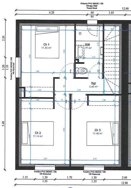 Maison - 85 m² - 5 pièces