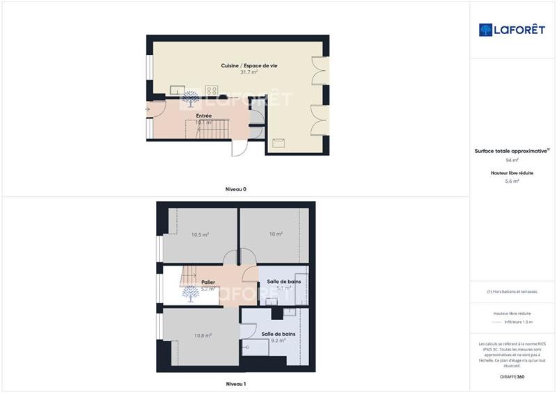 Maison - 83 m² - 4 pièces