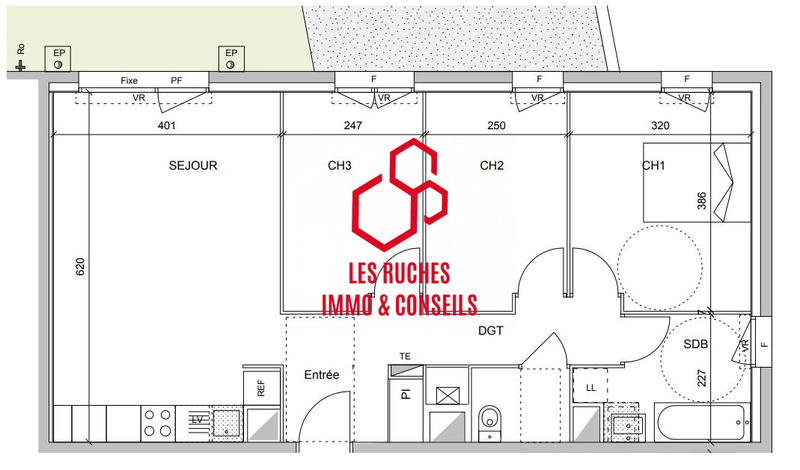 Appartement - 74 m² - 4 pièces