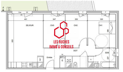 Appartement - 74 m² - 4 pièces