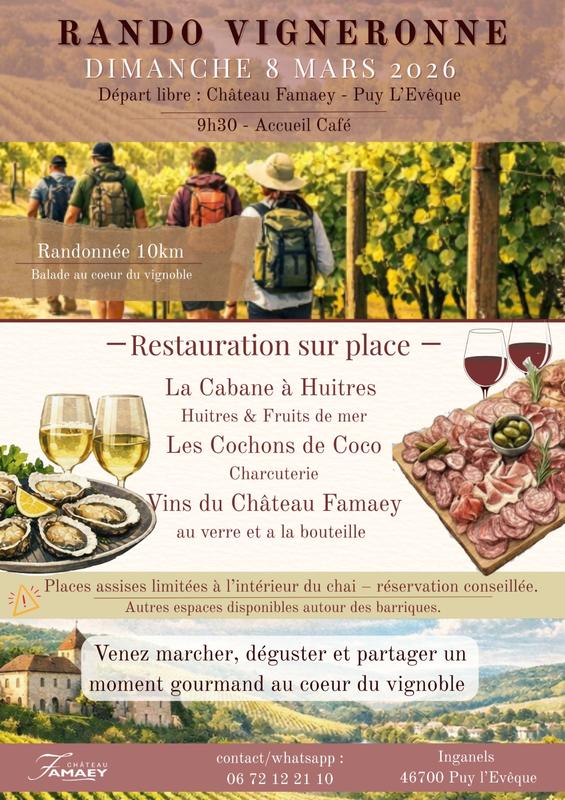 Randonnée vigneronne au Château Famaey