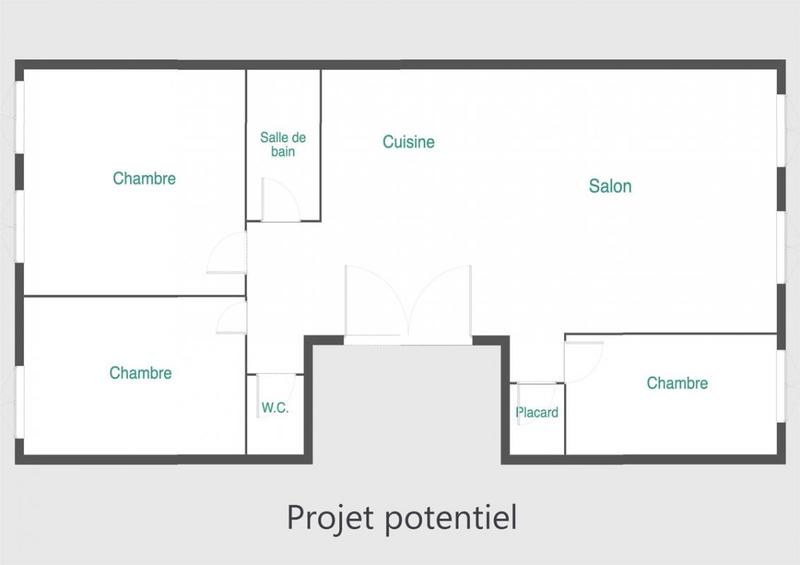 Appartement - 80 m² - 4 pièces