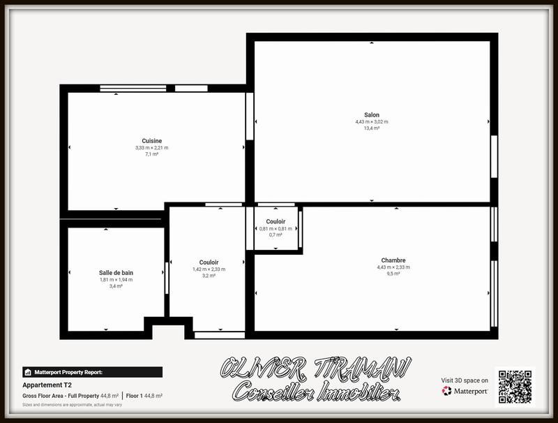 Appartement - 37 m² - 2 pièces