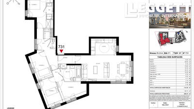 Appartement - 114 m² - 5 pièces