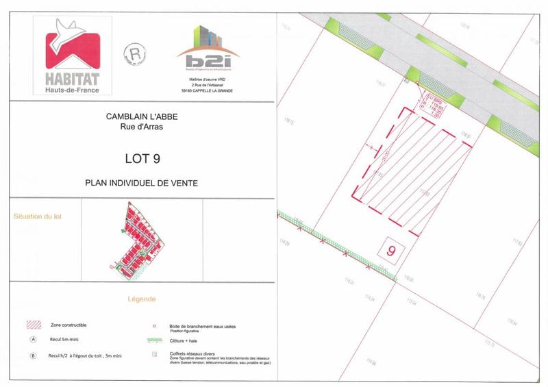 Terrain constructible - 632 m²
