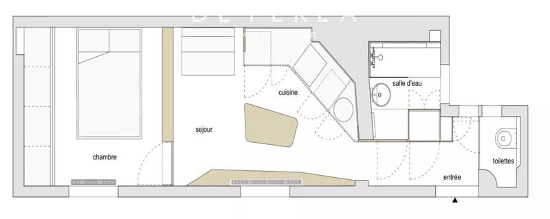 Appartement - 28 m² - 2 pièces