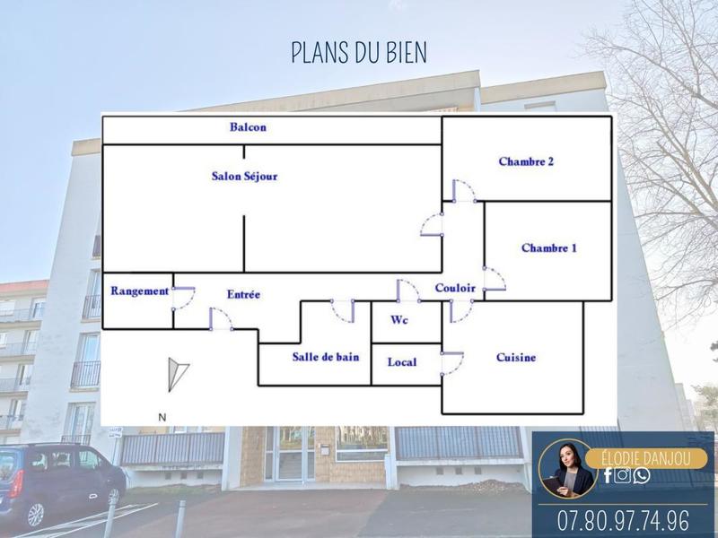 Appartement - 85 m² - 3 pièces