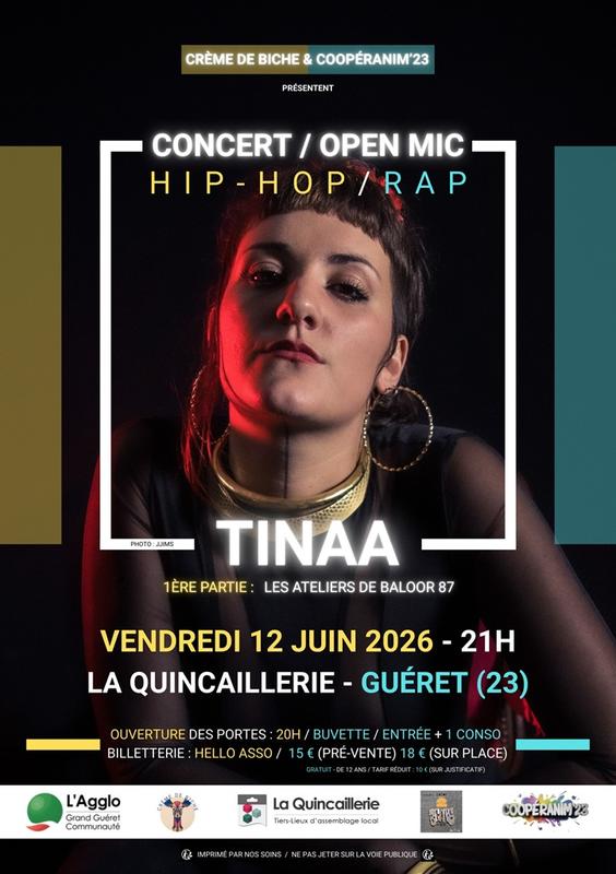 Concert open mic : Tinaa