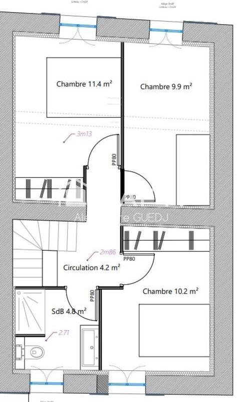 Maison de village - 123 m² - 5 pièces