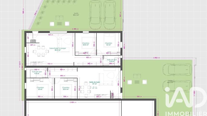 Maison - 150 m² - 1 pièce