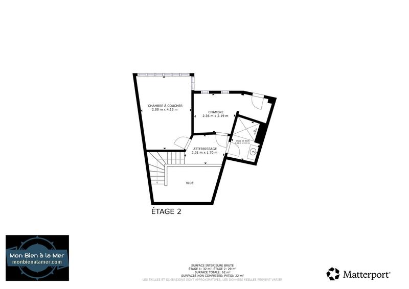 Maison - 55 m² - 3 pièces