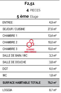 Appartement - 79 m² - 4 pièces