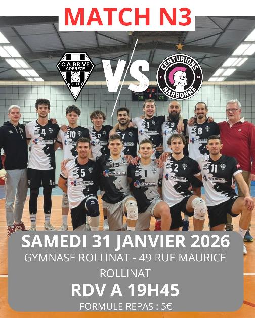 Match N3 Volley: Cabc/ Narbonne (Gymnase Rollinat)