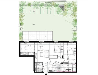 Appartement - 65 m² - 3 pièces