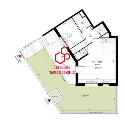 Appartement - 85 m² - 4 pièces