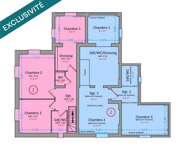 Maison - 100 m² - 4 pièces