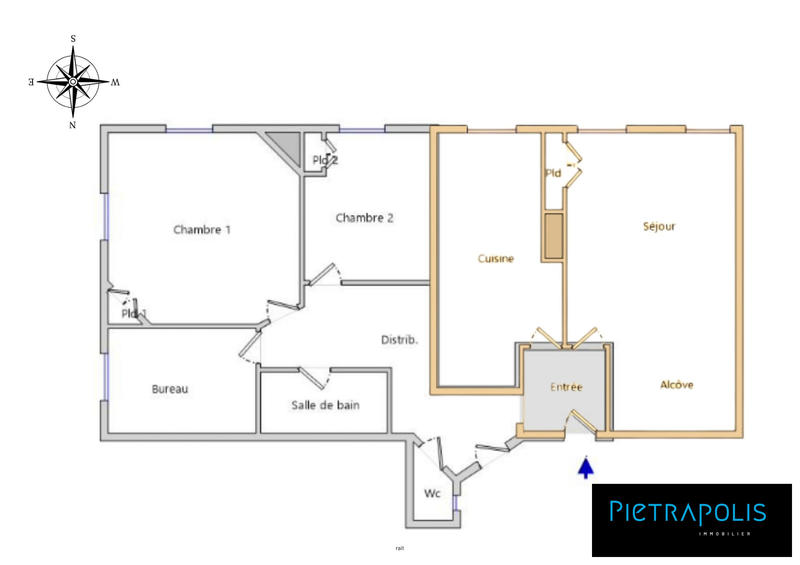 Appartement - 88 m² - 4 pièces