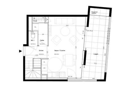 Appartement - 62 m² - 3 pièces
